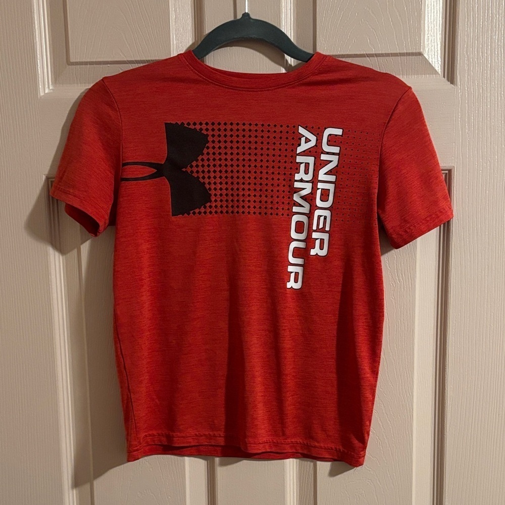 Under Armour Kids Red Logo Tee